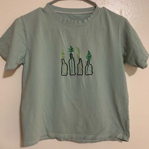 moss green plant tee!